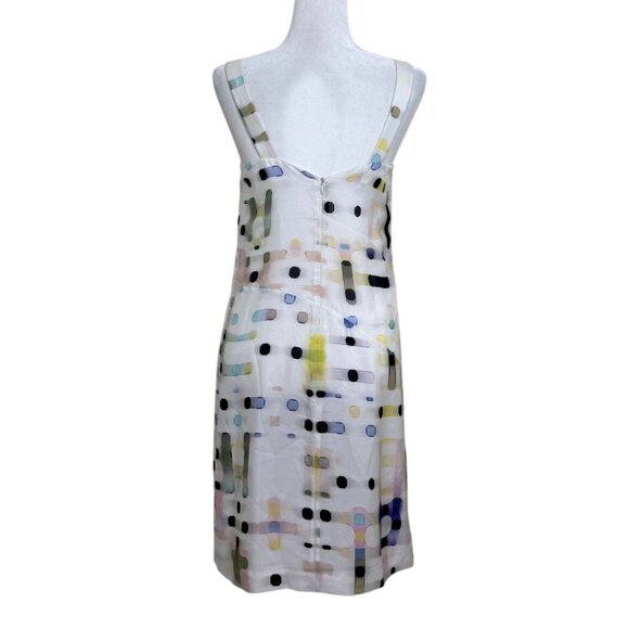 Emporio Armani Silk Dress Sleeveless Italy Polka Dot White Women Size US 4/IT 40 - Picture 3 of 9